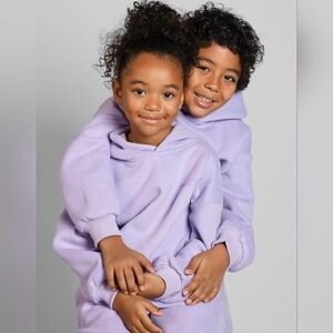 Comfrt Pastel Lavender Hoodie, Kids L